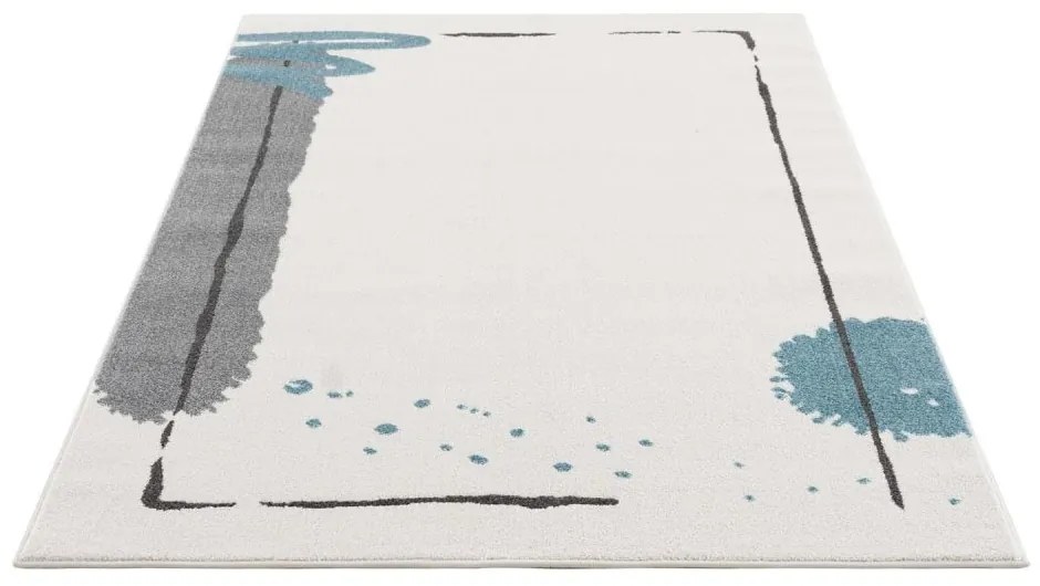Covor de calitate pentru copii , cu motiv abstract Blue Blot Lăţime: 140 cm | Lungime: 200 cm