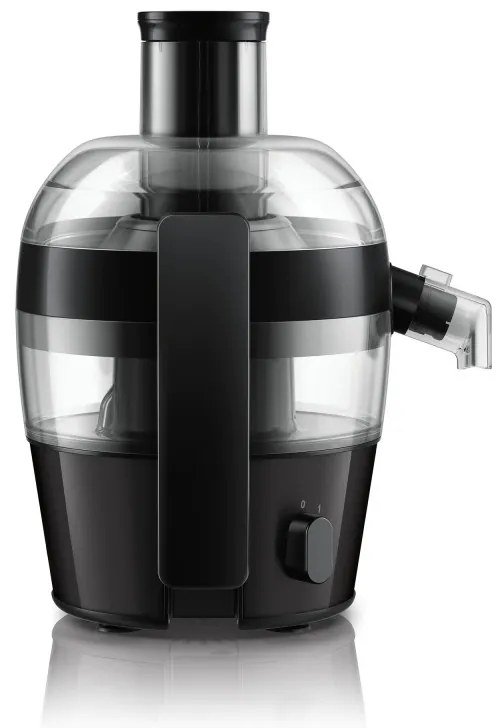 Storcator de fructe Philips HR1832/00, 500W, 1.5L, QuickClean, Fara picurare, Negru