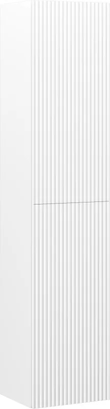 Mexen Rivel dulap baie 35 cm, 2 uși, canelat, alb mat - 91A21-03016-2-BF01