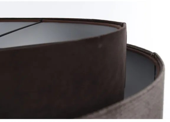 Lustră pe cablu DOBLO 1xE27/60W/230V d. 60 cm maro/argintiu