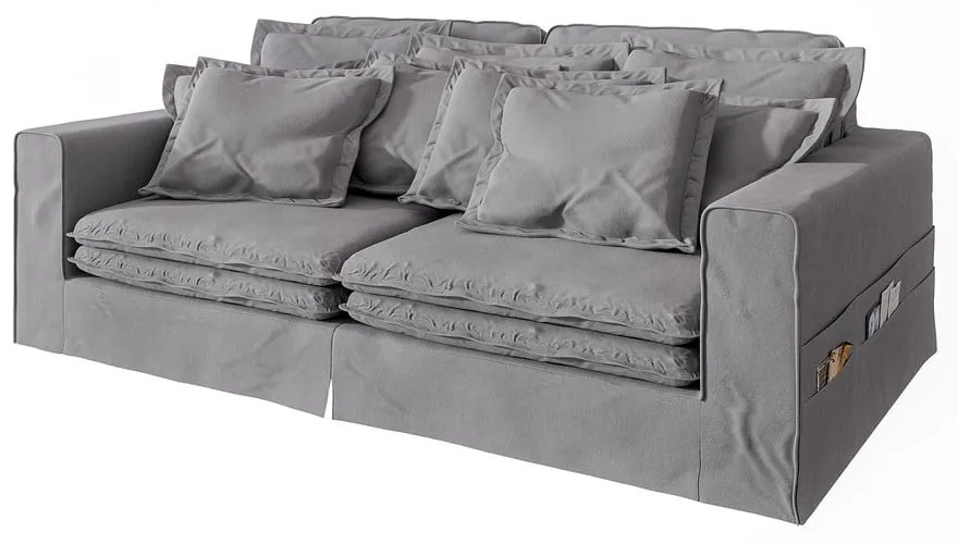 Canapea gri deschis 236 cm Nora – Ropez