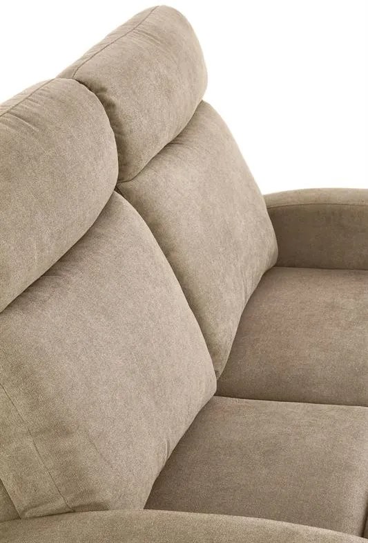 Canapea recliner Oslo 2S stofa bej H100 cm