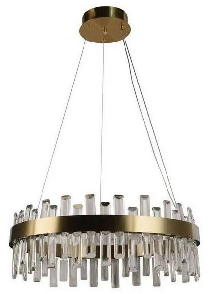 Lustră LED de cristal dimabilă pe cablu LED/80W/230V + telecomandă