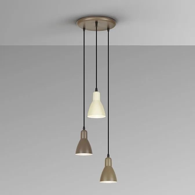 Lustra cu 3 pendule metalice Afra