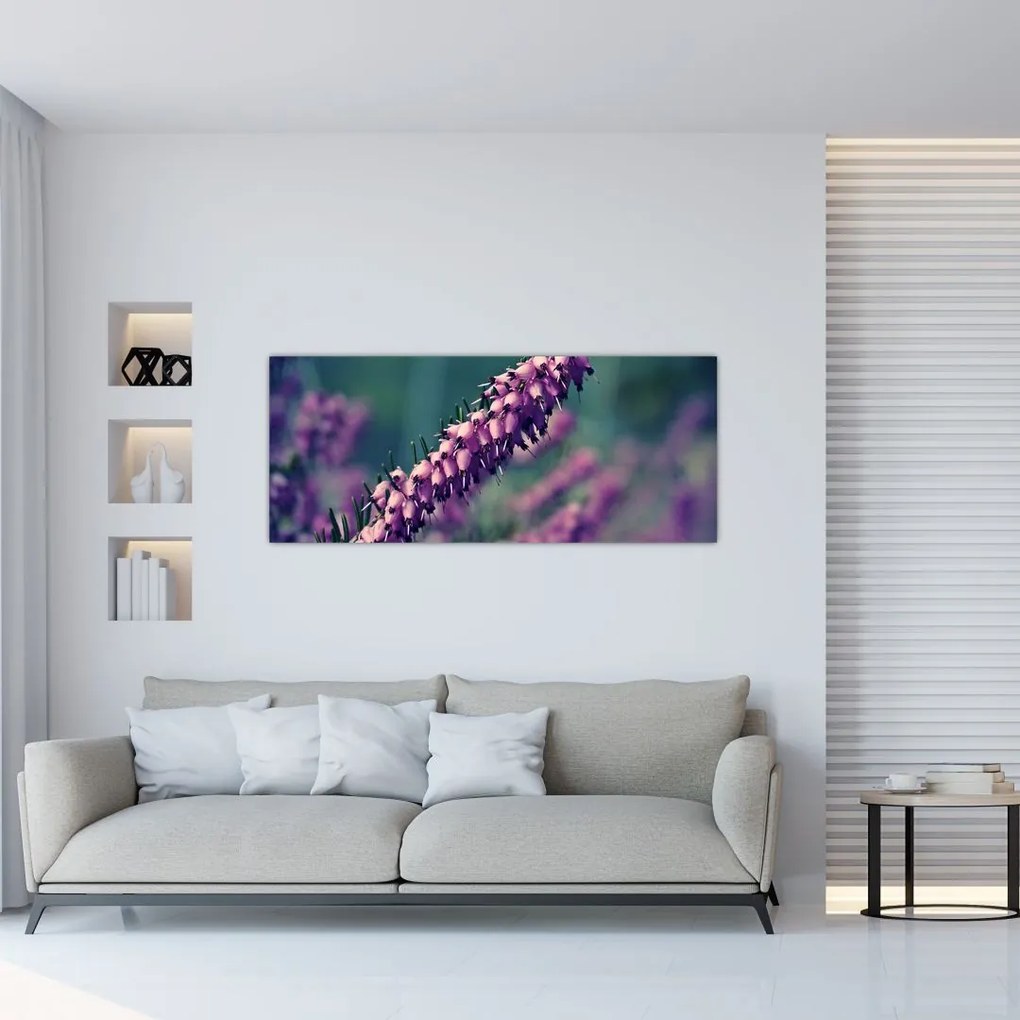 Tablou cu floare violetă (120x50 cm), în 40 de alte dimensiuni noi