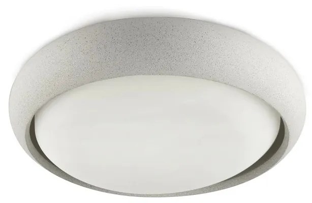 Plafoniera LED exterior iluminat minimalist IP44 ANGA 29cm alba