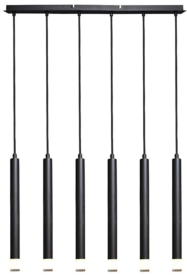 Lustră pe cablu Rabalux 72362 RAMIRA 6xG9/5W/230V negru