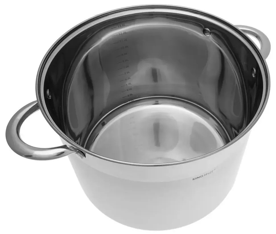 Set oale din inox cu capace 26/28/30 CM, 11.1 / 13.5 / 16.2 L Kinghoff KH4312