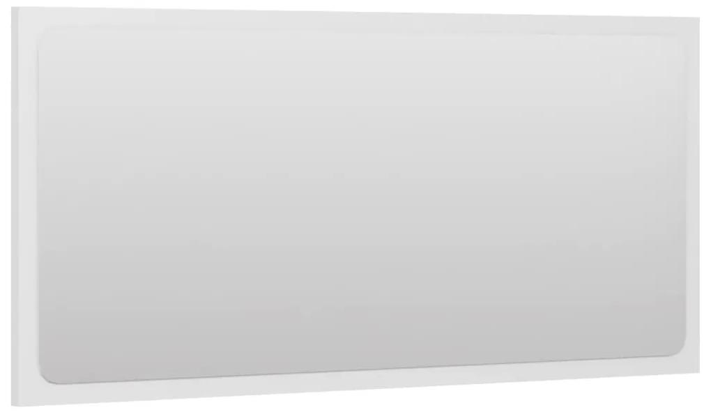 Oglinda de baie, alb, 80x1,5x37 cm, PAL Alb, 80 x 1.5 x 37 cm