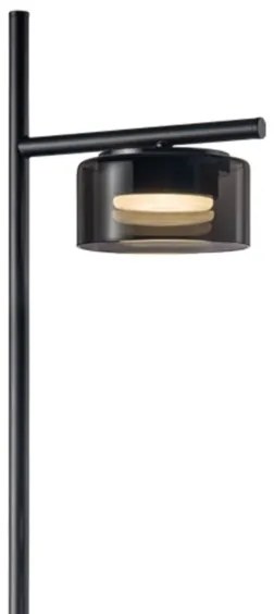 Lampă de podea LED OFELIA 1xGX53/6W/230V negru/fumuriu