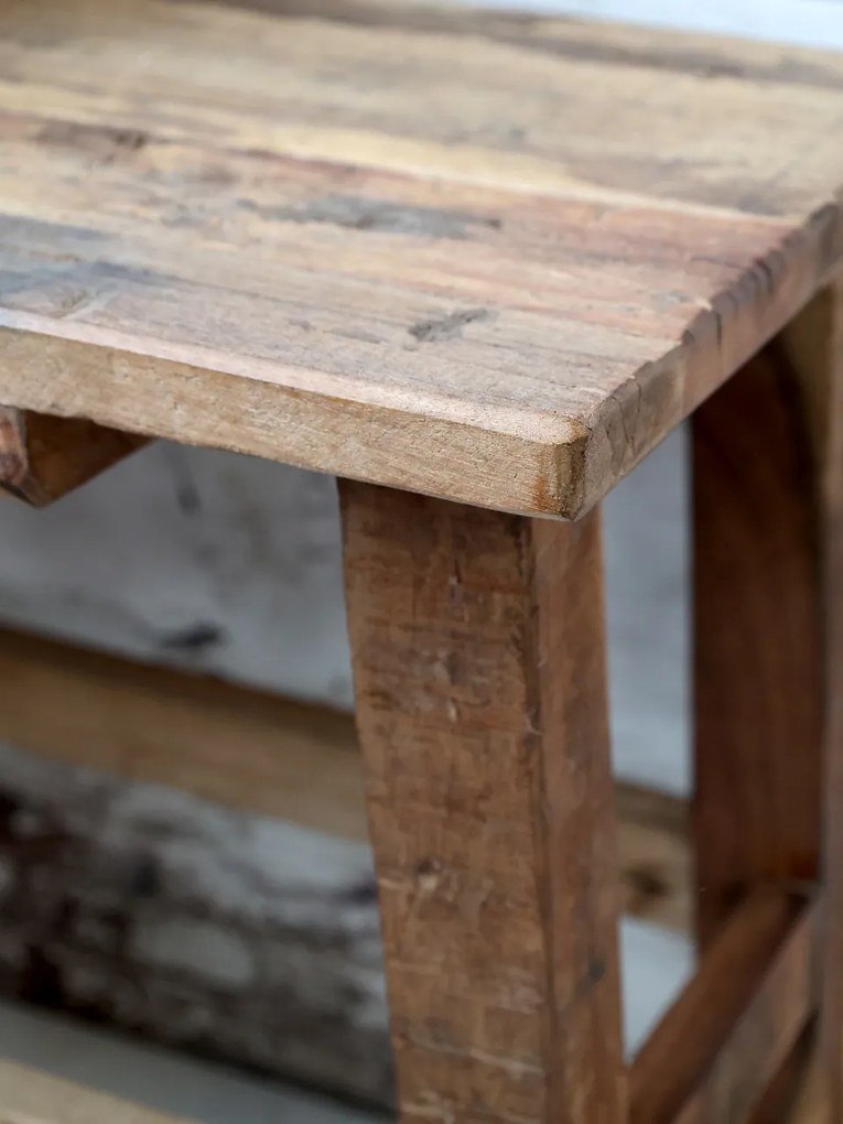 Bancă din lemn reciclat, design rustic, Grimaud