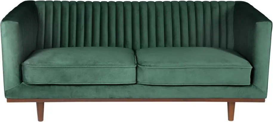 Canapea verde din catifea pentru 2 persoane Dante Zago