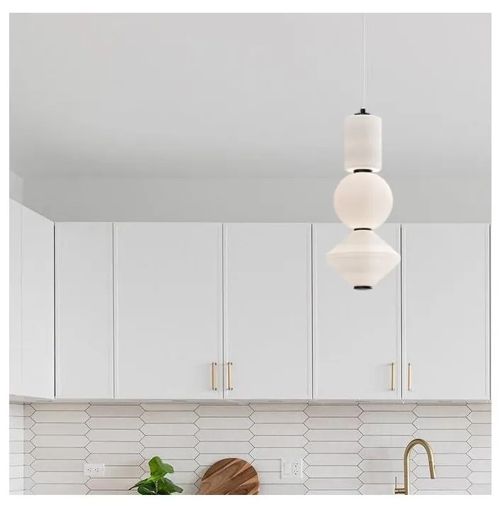 Alora Mood ALM-BIJOU-P3-MB - Pendul suspendat BIJOU, LED/20W/230V, 3000K, negru