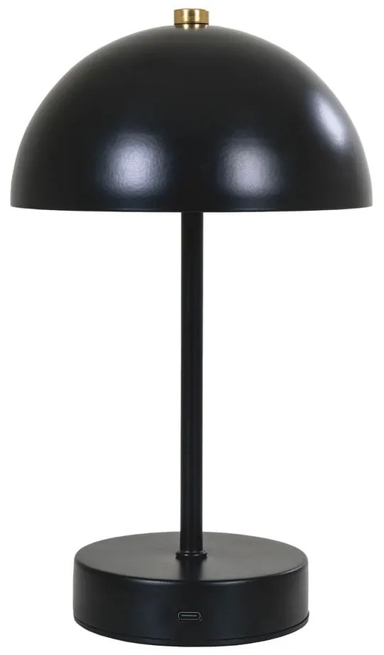 Veioză negru-lucios LED (înălțime 25 cm) Holt – House Nordic