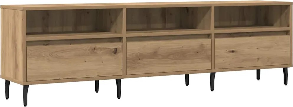 vidaXL Comodă TV, stejar artizanal, 150x30x44,5 cm, lemn prelucrat