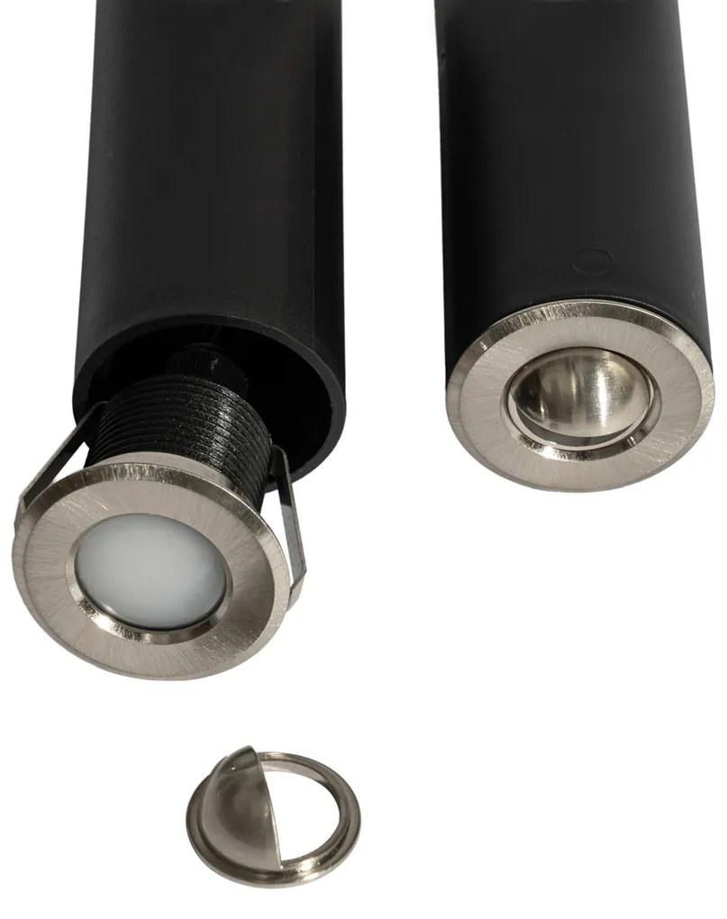 Set de 5 spoturi încastrate moderne din aluminiu, inclusiv LED IP67 - Linsey