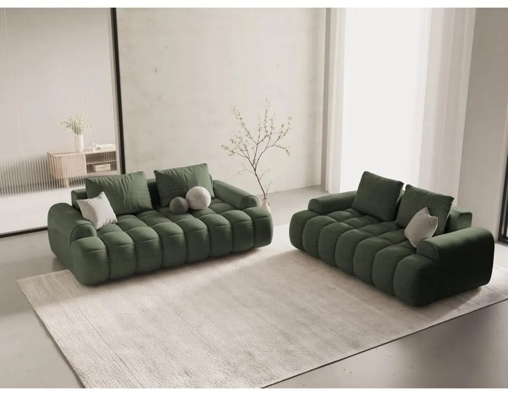Canapea verde 200 cm Linz – Cosmopolitan Design