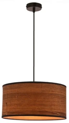 Lustră pe cablu LEGNO 1xE27/40W/230V d. 30 cm maro