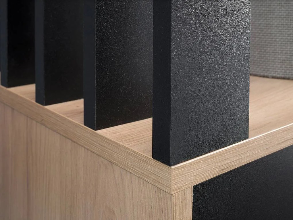 Hol Milan (Stejar artisan + negru). 1055369