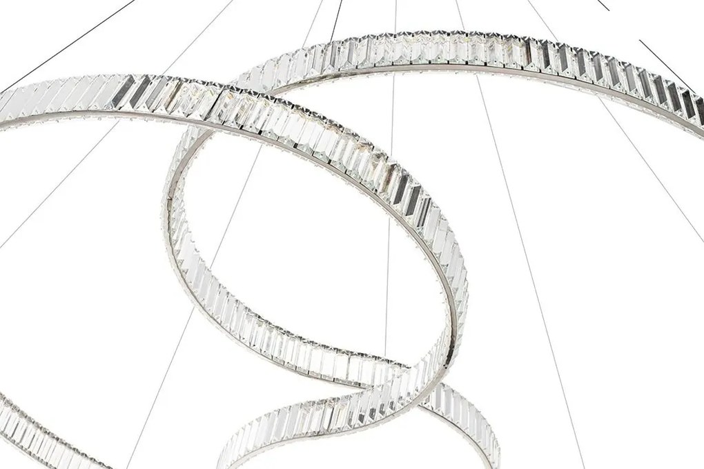 Lustra LED moderna design deosebit CHARMES 160A crom
