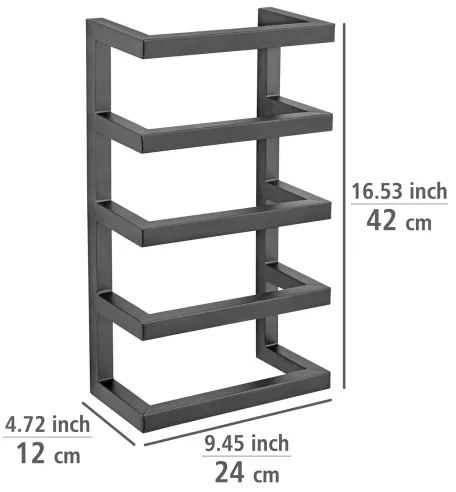 WENKO 25780100 - Suport pentru prosoape FONDIRO 24x42 cm negru