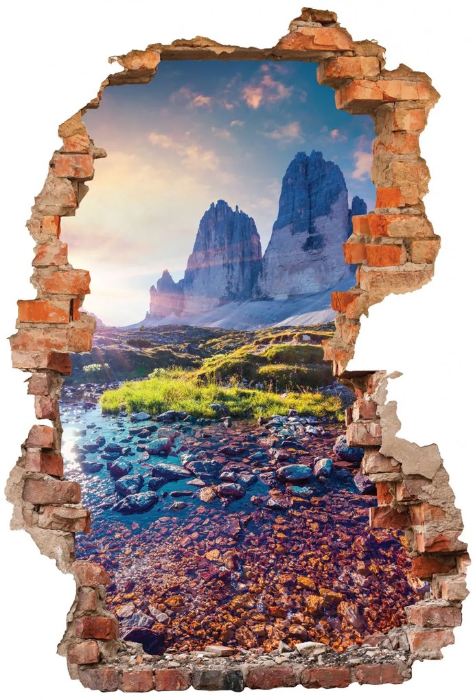 Sticker cu efect 3D - Tre Cime di Lavaredo