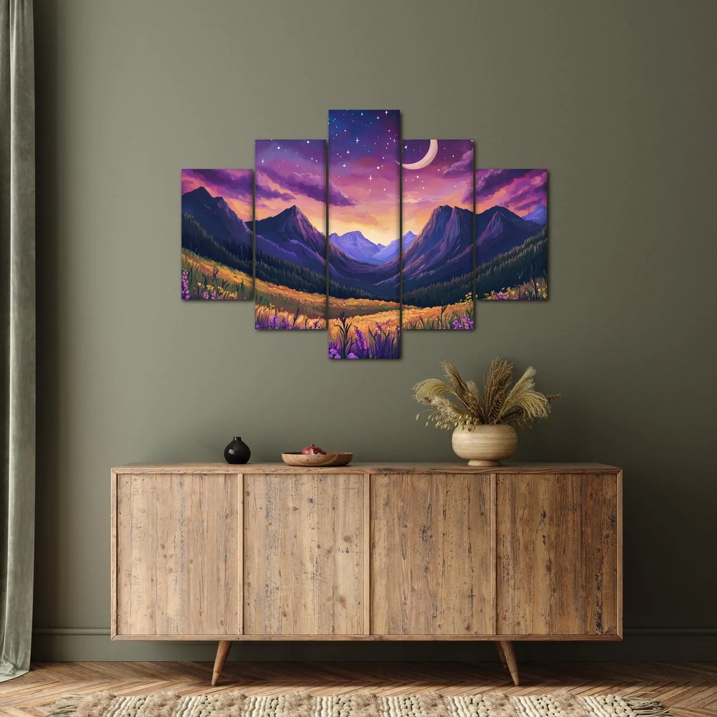 Tablou - Peisaj violet (150x105 cm)
