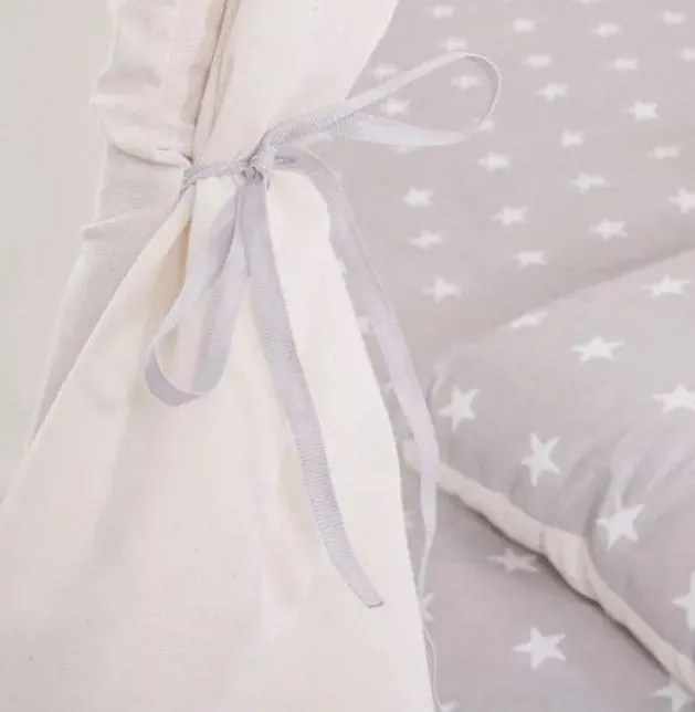 Cort pentru copii Teepee cu perne Stele, gri