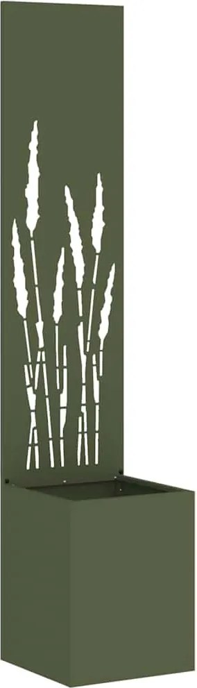 vidaXL Ecran de intimitate pentru grădină Olivengrønn 32 x 140 cm