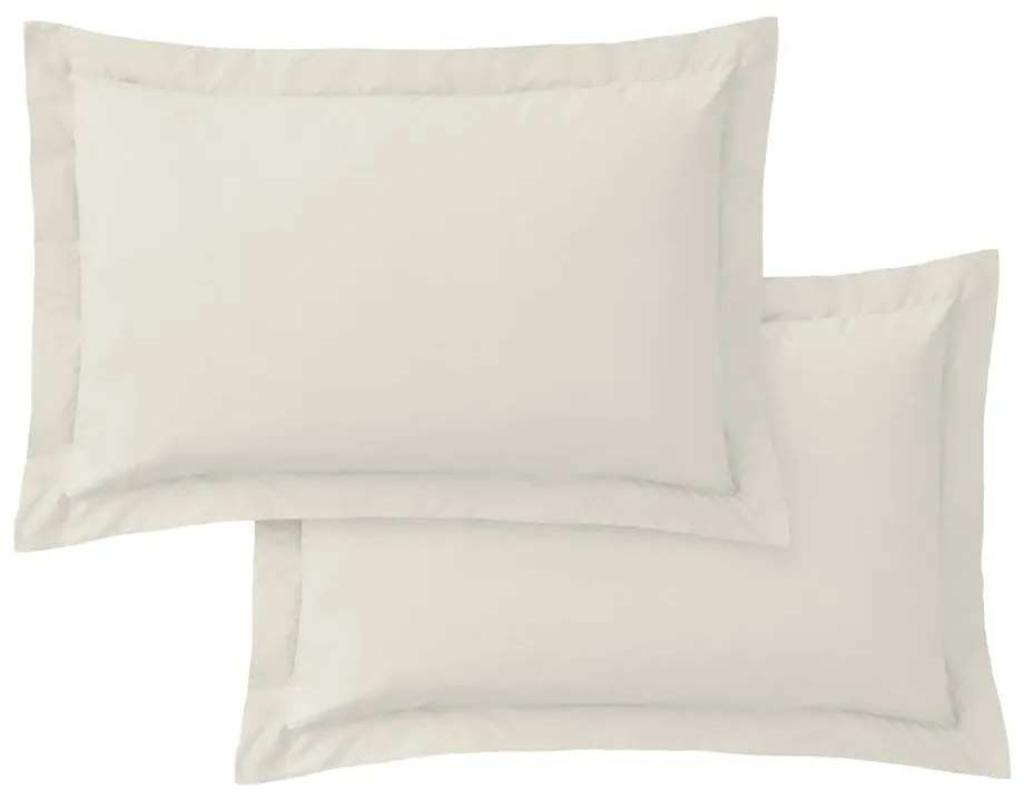 Fețe de pernă 2 buc. din bumbac percal 50x75 cm Cotton Percale – Bianca