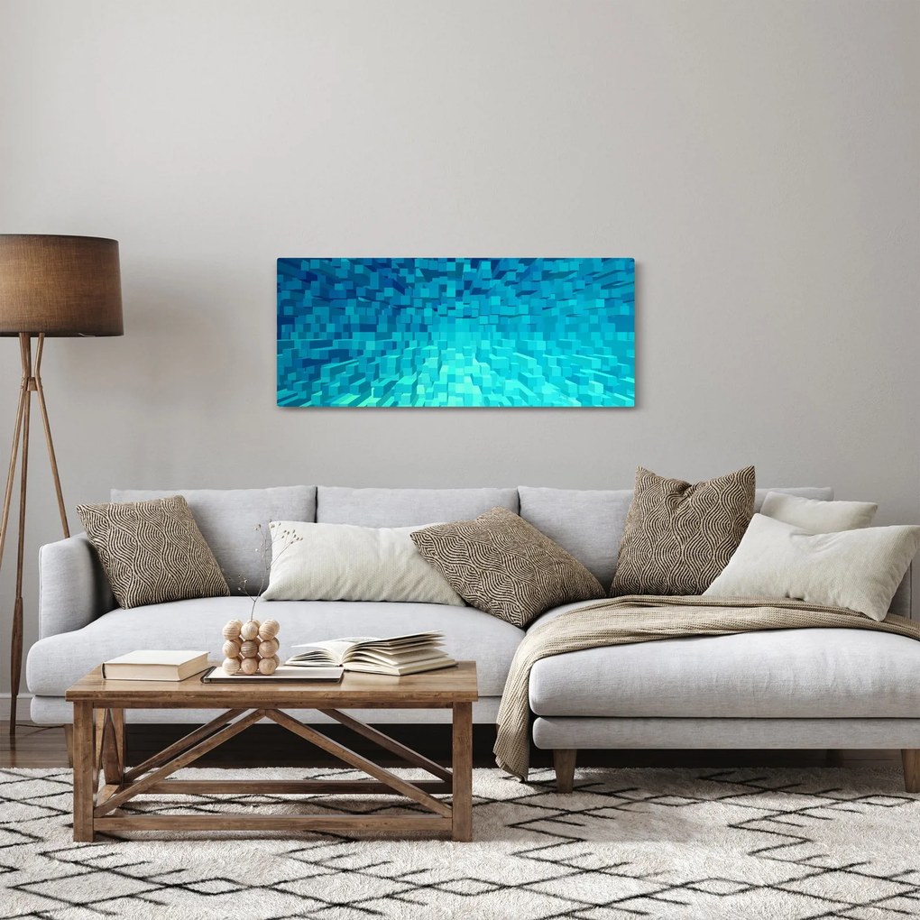Tabloul - cuburi abstracte (120x50 cm)