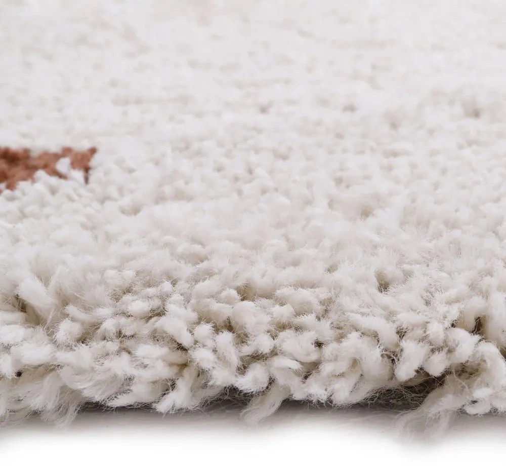 Covor Nattiot Wooly, 120 x 170 cm, bej - roșu