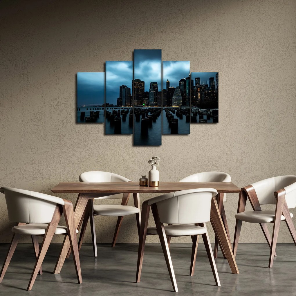 Tablou - Privire spre Zgârâie nori din New York (150x105 cm)