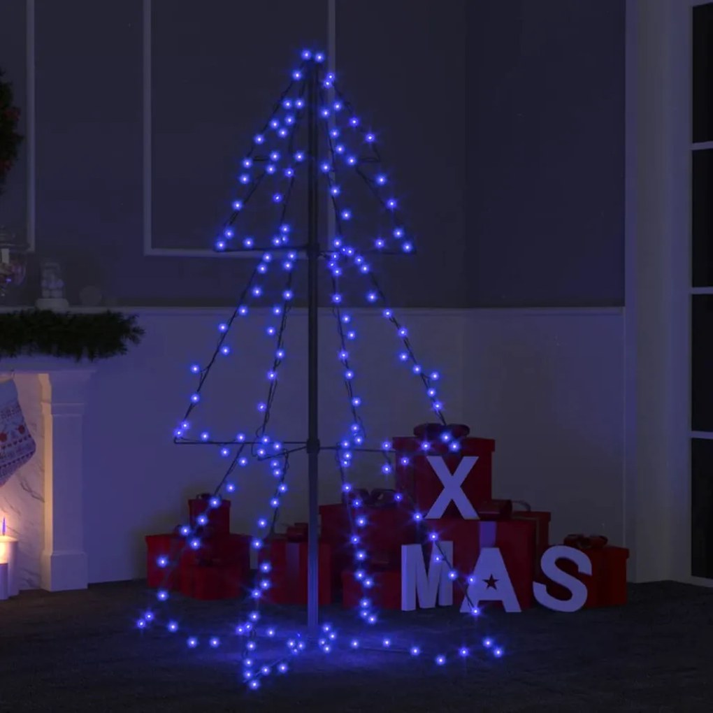 Brad Craciun conic, 78x120 cm, 160 LED-uri, interior  exterior