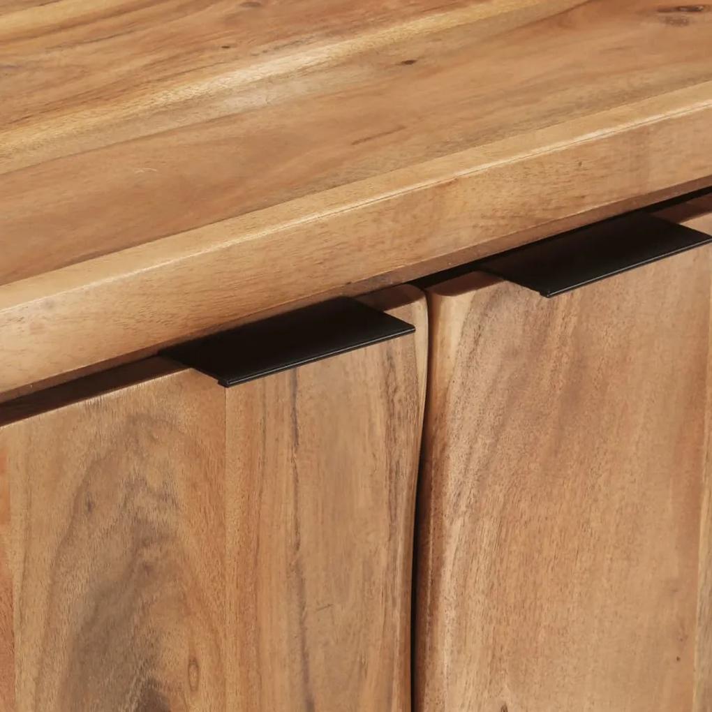 Servanta, 60x36x76 cm, lemn masiv de acacia cu margini naturale
