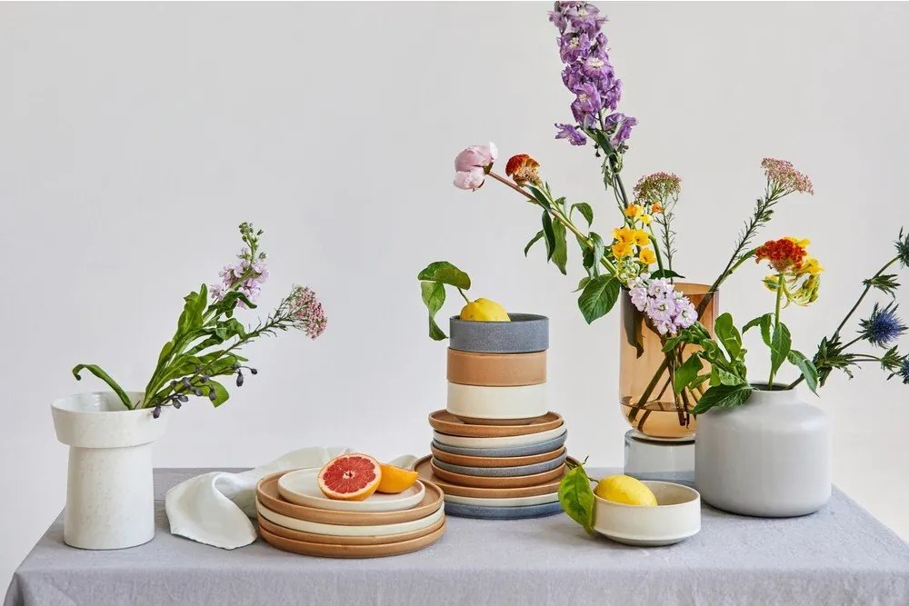 Set de 18 vase din gresie crem Bonami Selection Malia