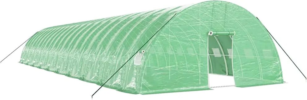vidaXL Seră cu cadru din oțel, verde, 120 m², 20x6x2,85 m