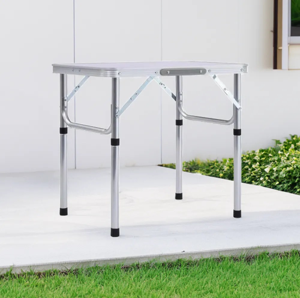 Masă de camping pliabiăla, 60 cm, aluminiu/MDF, KEPI TYP 2