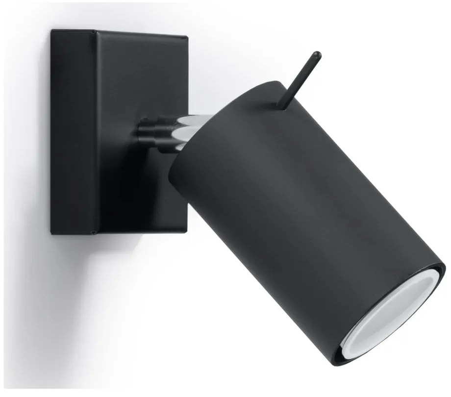 Spot negru 8x10 cm Etna – Sollux