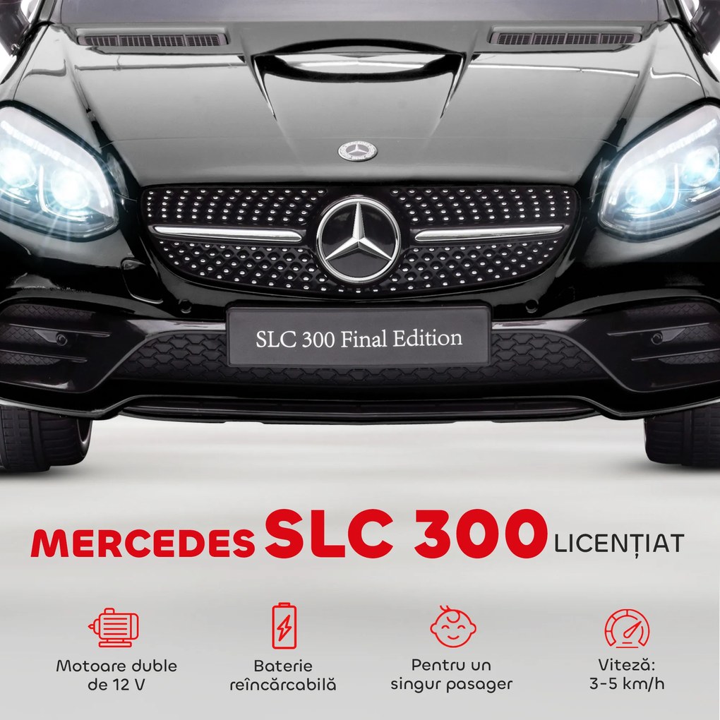 AIYAPLAY Mașină Electrică pentru Copii 3-6 Ani cu 2 Motoare, Telecomandă și Design Sportiv, Dimensiuni 107x62,5x44 cm, Negru | Aosom Romania