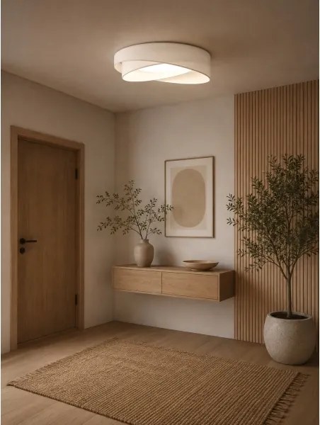BRILAGI - Plafonieră LED VELVET TWIST LED/24W/230V 4000K Ø 55 cm albă