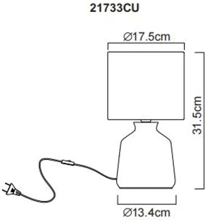 Lampa de masa ceramica curry RELA