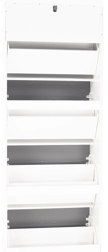 Pantofar, 4 compartimente, alb/gri, SEBER TYP 3