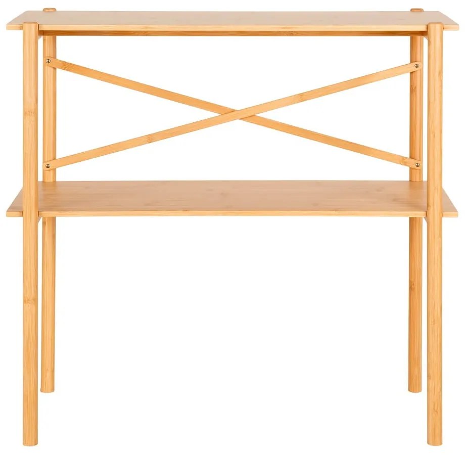 Masă consolă în culoare naturală din bambus 32x83 cm Manaus – House Nordic