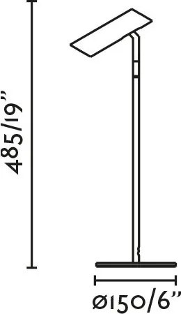 Lampa LED de birou stil minimalist LEO neagra