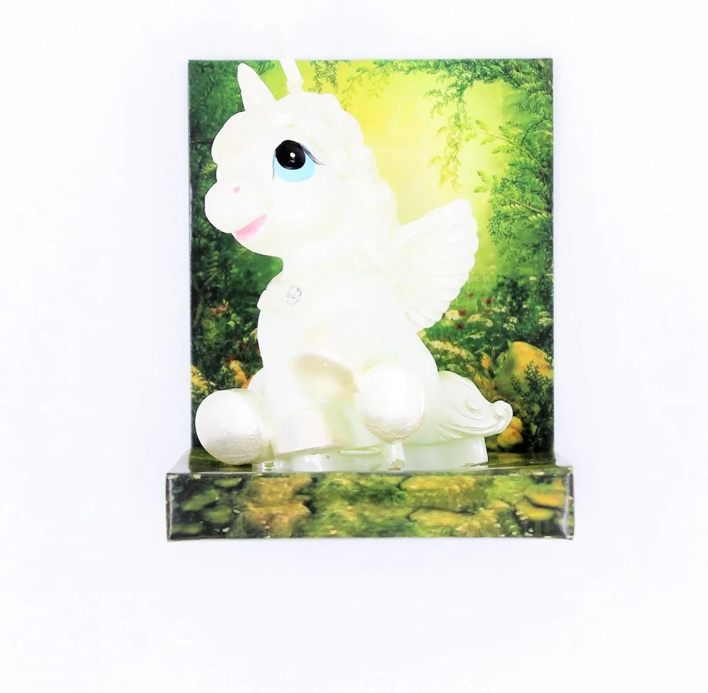 Lumânare decorativă figurină - Unicorn 4x5x8 cm