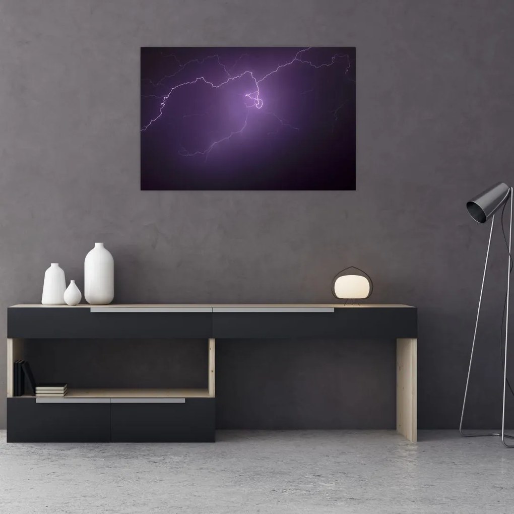 Tabloul cu fulger pe cer (90x60 cm)