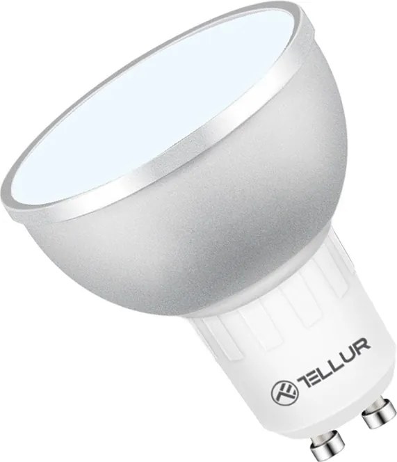 Bec Tellur WiFi Smart LED GU10, 5 W, albă caldă
