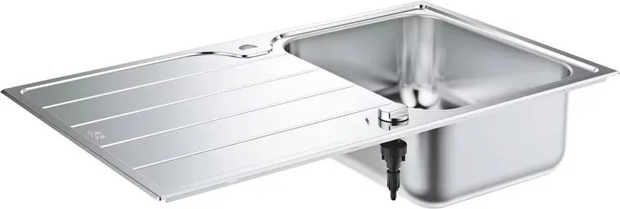 Chiuveta inox Grohe K500 86x50.1 cm 1 cuva cu picurator