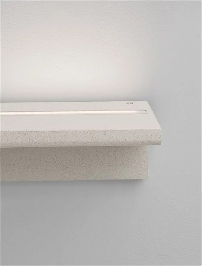 Aplica LED din ciment alb pentru exterior IP65 LITA